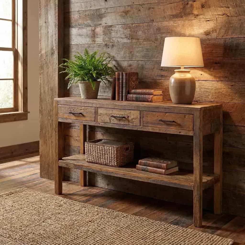 Brent Sidetable 150cm | Oud hout