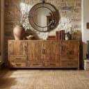 Brent Dressoir 200cm | Oud hout - Wildeboer & van der Weide