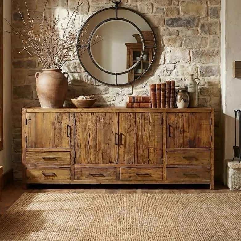 Brent Dressoir 200cm | Oud hout