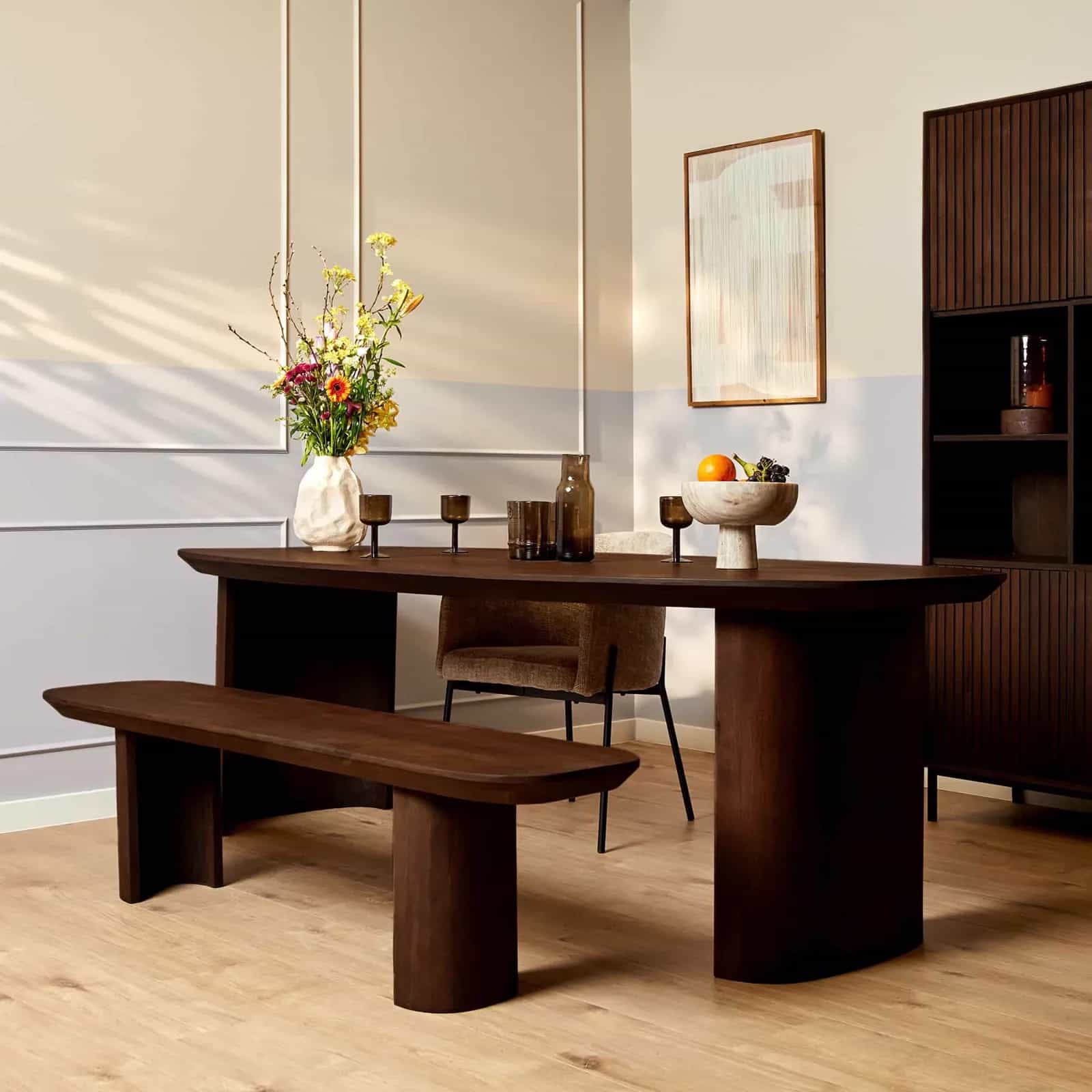 Eetkamerbank Maré Brown | 220 cm