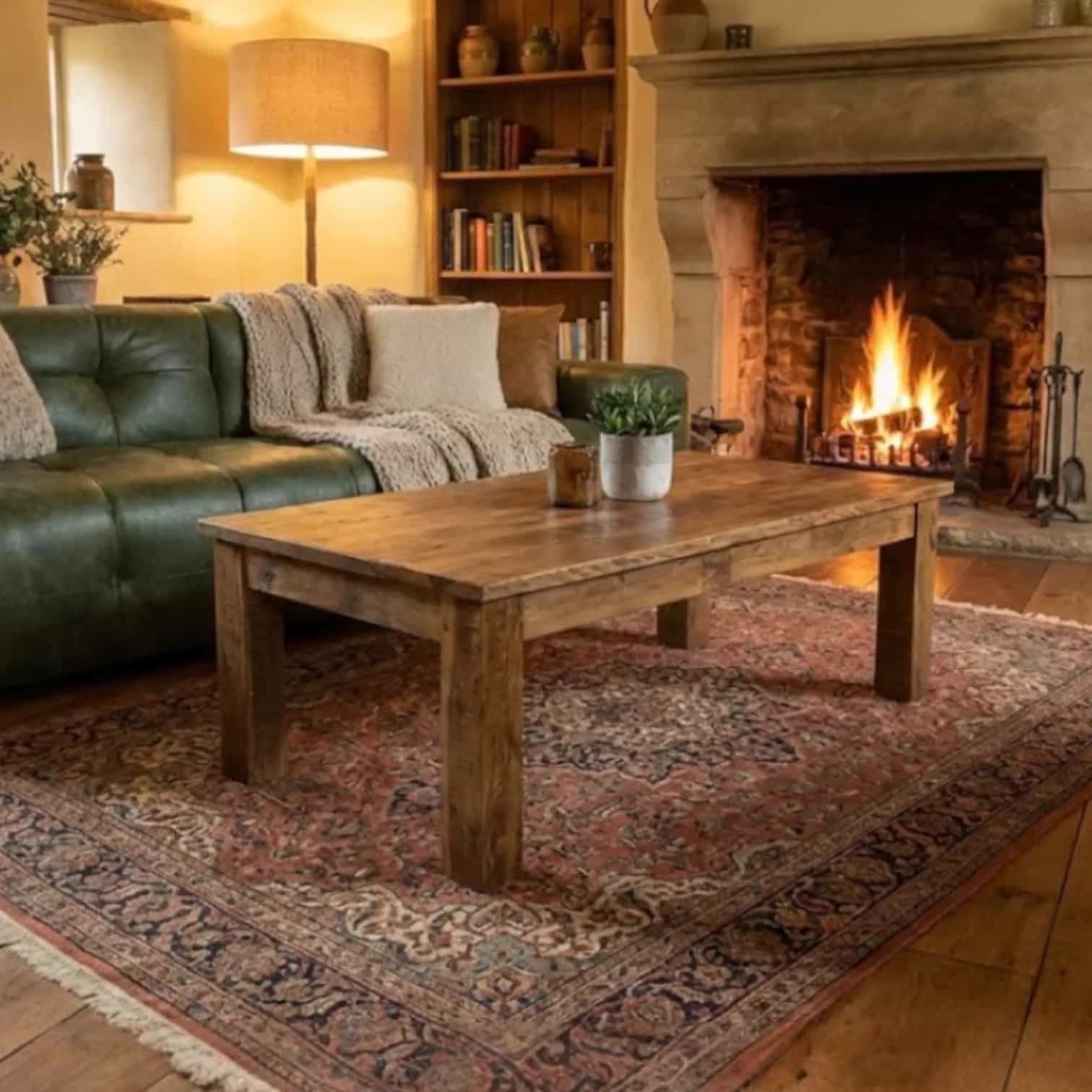 Brent Salontafel | 130cm | Oud hout