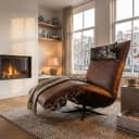 Fauteuil Indi | Koeienhuid | Uniek - Chill-Line