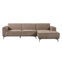 Leeds 2 5-AL + Chaise R - City 453 Moss Grey - Tower Living