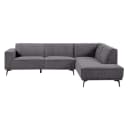 Leeds 2 5-AL + Ottoman R - City 464 Black Blue - Tower Living