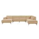 Leeds Chaise L - 2 5 - Ottoman R - City 120 Beige - Tower Living