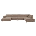 Leeds Chaise L - 2 5 - Ottoman R - City 453 Moss Grey - Tower Living