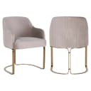 Eetkamerstoel Hadley khaki velvet fire retardant - Richmond Interiors