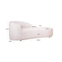 Bank Emma cream fancy chaise longue - Richmond Interiors