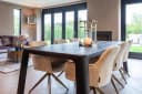 Eetkamerstoel Aline FR white chenille swivel fire retardant - Richmond Interiors