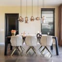 Eetkamerstoel Aline FR white chenille swivel fire retardant - Richmond Interiors