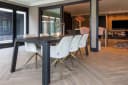Eetkamerstoel Aline FR white chenille swivel fire retardant - Richmond Interiors