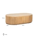 Salontafel Belfort natural oak - Richmond Interiors
