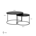 Salontafel Bolder black (Set of 2) - Richmond Interiors
