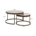 Salontafel Cleo gold (Set of 2) - Richmond Interiors