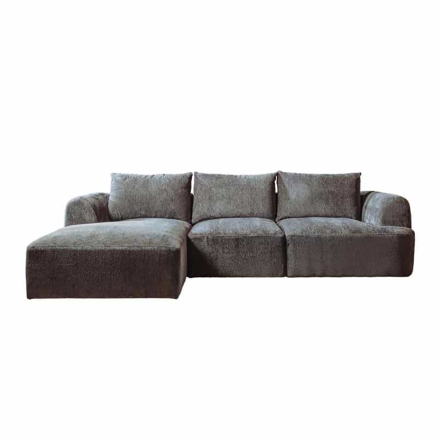 Canterbury 2 5-AR + Chaise L - Mona 464 Cement Grey