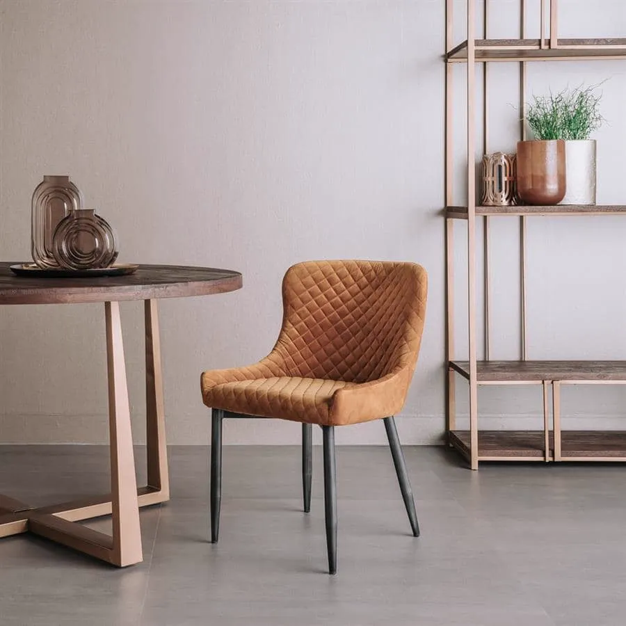 Oledo Stoel - fabric Bluvel 68 yellow - Tower Living