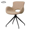 Campo Armstoel - fabric Teddy MJ83 Light brown (draaibaar) - Tower Living