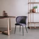 Perano Stoel - fabric Adore 29 Dark grey - Tower Living