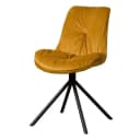 Palma Stoel - fabric Bluvel 68 yellow - Tower Living