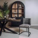 Archi Stoel - fabric Eden 20 graphite - Tower Living