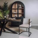 Archi Armstoel - fabric Eden 3 cream - Tower Living