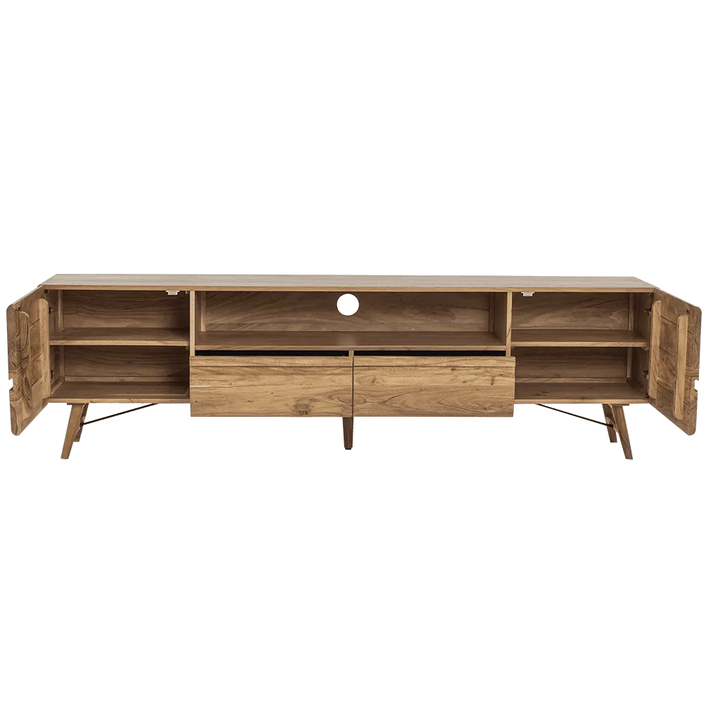 Aura TV-meubel naturel 210 cm - Tower Living