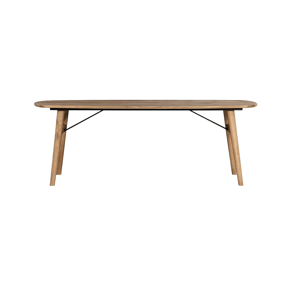 Aura Eetkamertafel naturel deens ovaal 220 cm - Tower Living