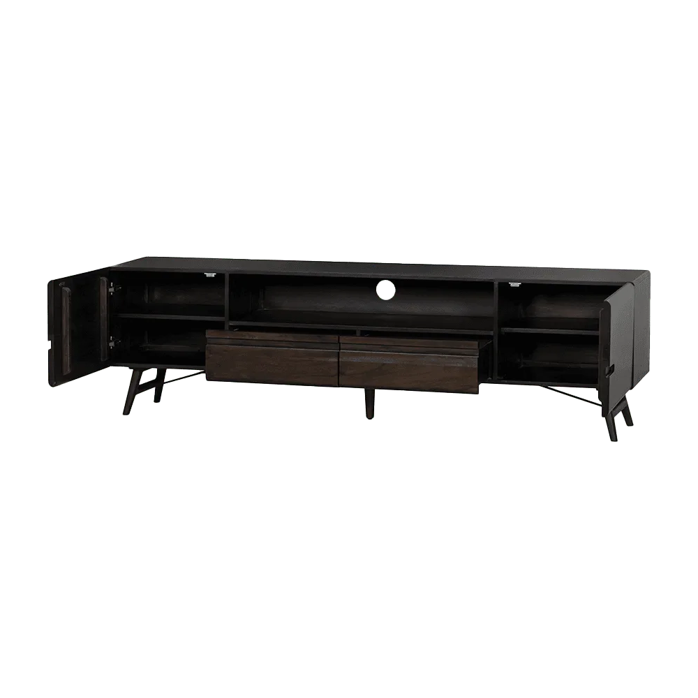 Aura TV-meubel espresso 210 cm - Tower Living
