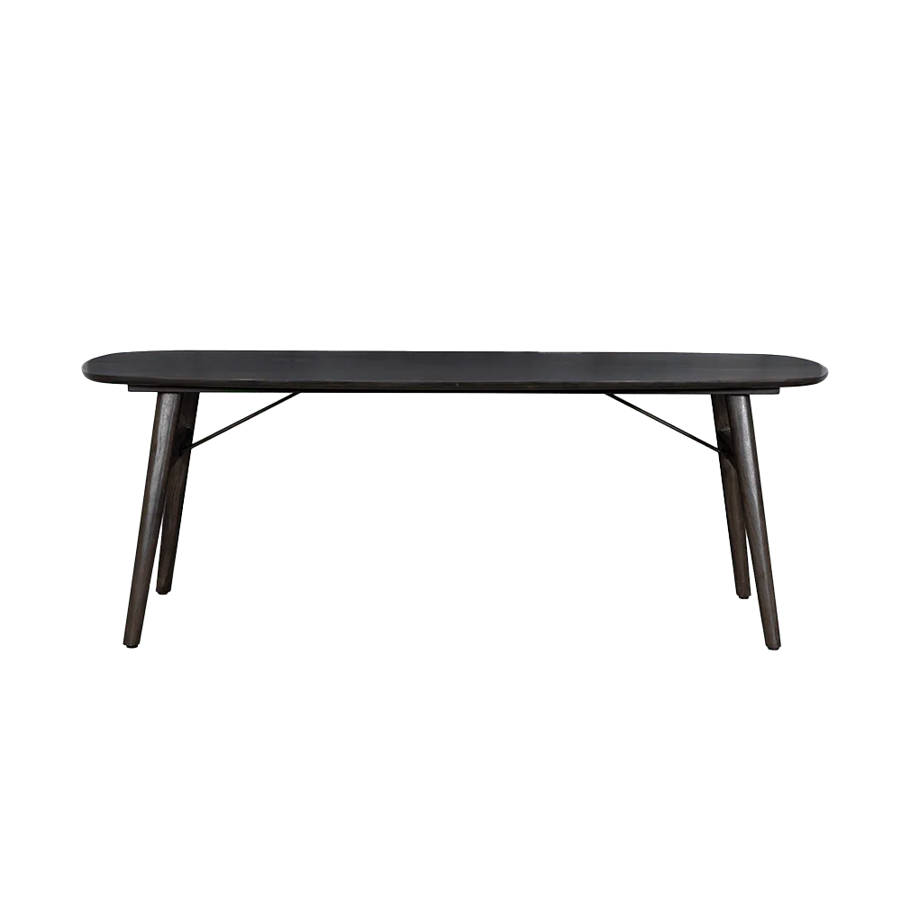 Aura Eetkamertafel espresso deens ovaal 200 cm - Tower Living
