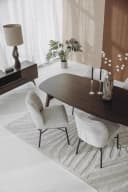 Aura Eetkamertafel espresso deens ovaal 200 cm - Tower Living