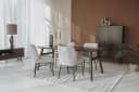 Aura Eetkamertafel espresso deens ovaal 240 cm - Tower Living