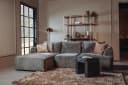 Canterbury 2 5-AR + Chaise L - Mona 464 Cement Grey - Tower Living
