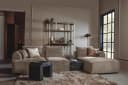 Canterbury 2 5-AL + Chaise R - Mona 120 Taupe - Tower Living
