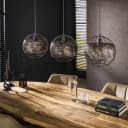 Hanglamp Armor Open 3-lichts / Zwart bruin - Zijlstra