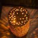Vloerlamp Bars L 4-lichts / Massief teak mangohout in oranje bohemian sfeer Mokana - Zijlstra