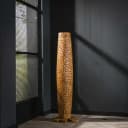 Vloerlamp Bars M 3-lichts / Massief teak suarhout in bruin modern_natuurlijk sfeer Mokana - Zijlstra
