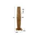 Unieke houten vloerlamp met een gedetailleerd ontwerp en natuurlijke afwerking, perfect voor een moderne of Scandinavische interieurstijl. - Zijlstra