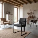Archi Armstoel - fabric Eden 20 graphite - Tower Living