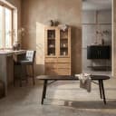 Aura Eetkamertafel espresso deens ovaal 180 cm - Tower Living