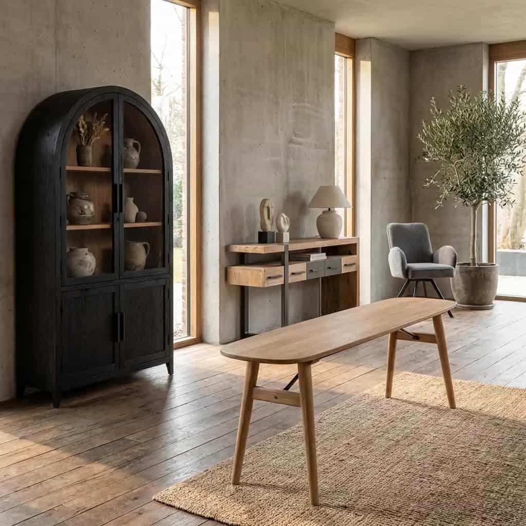 Aura Eetkamertafel naturel deens ovaal 200 cm