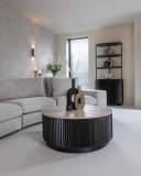 Salontafel Hampton dark brown 90Ø - Richmond Interiors