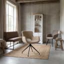Campo Armstoel - fabric Teddy MJ83 Light brown (draaibaar) - Tower Living
