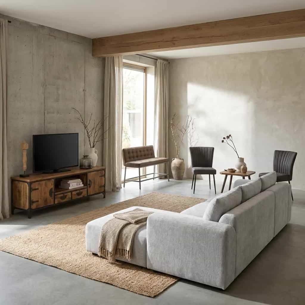 Canterbury 2 5-AL + Chaise R - Mona 110 Sand