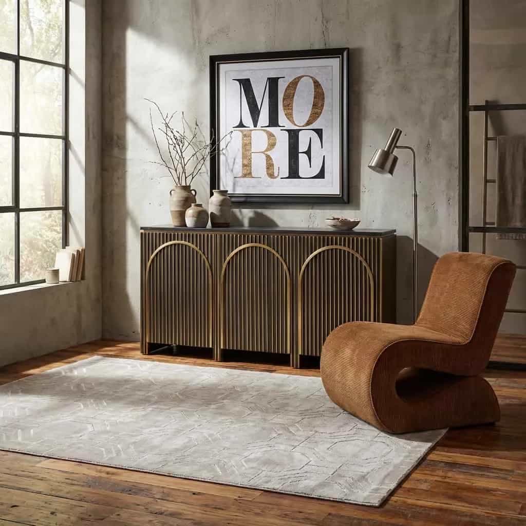 Dressoir Les Arcs brushed gold