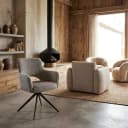 Eetkamerstoel Ginerva earth tweed swivel - Richmond Interiors