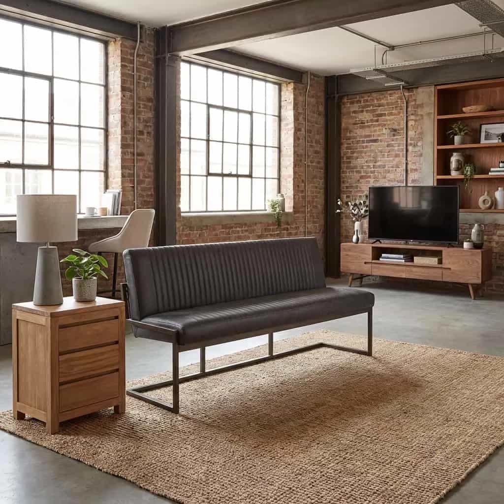 Ferro Bankje 135 - fabric Savannah anthracite