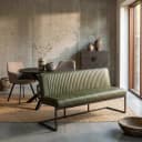 Ferro Bankje 135 - fabric Savannah green - Tower Living