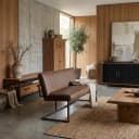 Ferro Bankje 135 - fabric Savannah light brown - Tower Living