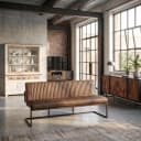 Ferro Bankje 185 - fabric Savannah dark brown - Tower Living