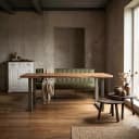 Ferro Bankje 185 - fabric Savannah green - Tower Living